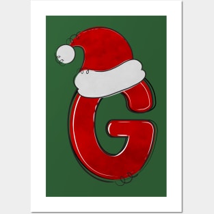 Letter G - Christmas Letter Posters and Art